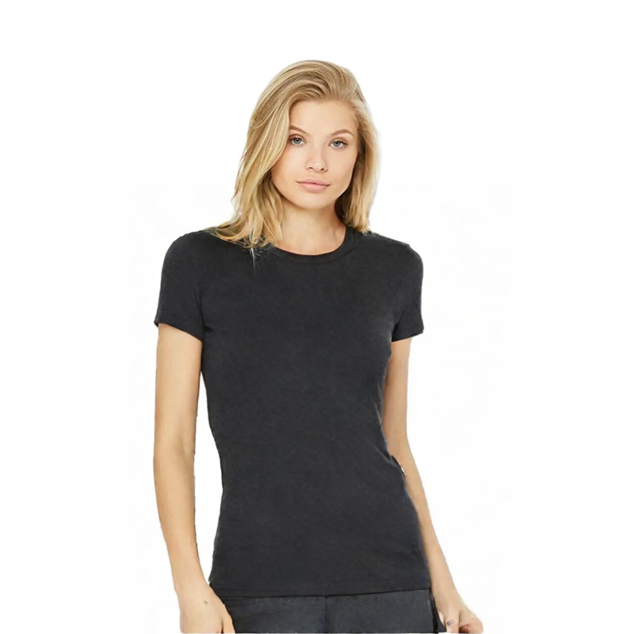 BELLA + CANVAS Women’s Slim Fit Crewneck Short Sleeve Tee – Cotton Top for Everyday Wear